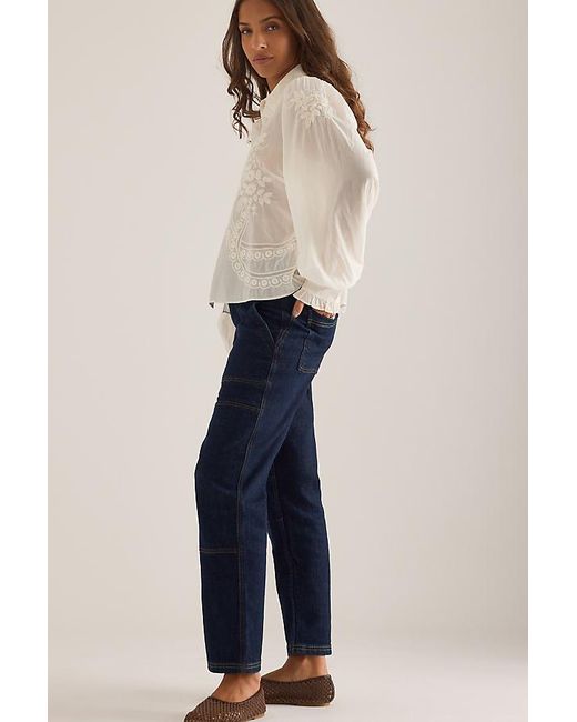 Pilcro Gray The Wanderer Mid-Rise Relaxed Jeans By
