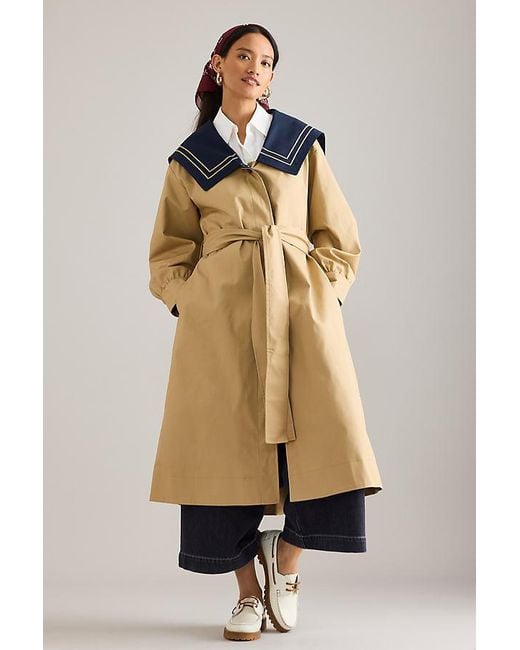Damson Madder Natural Ella Trench Coat