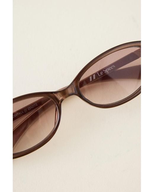 Le Specs Natural Duskfall Oval Sunglasses