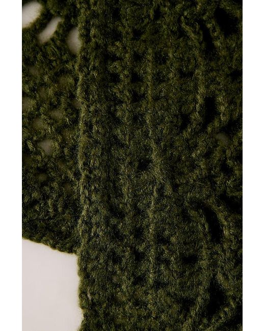 By Anthropologie Green Knitted Headscarf