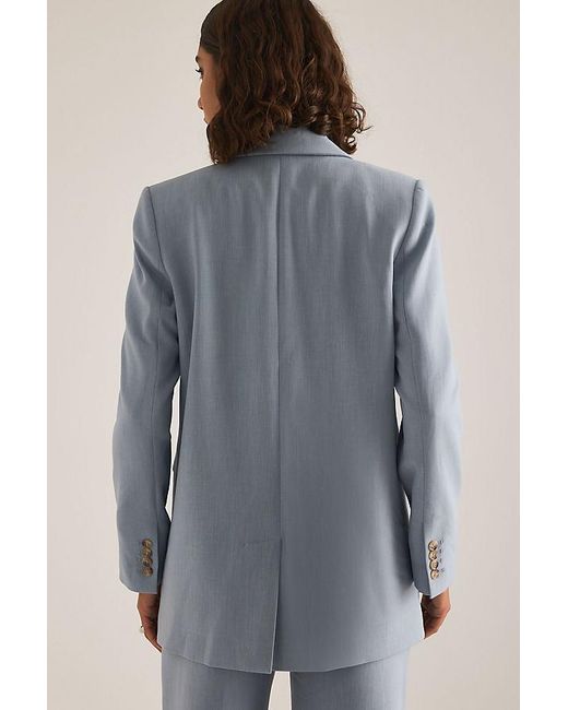 SELECTED Gray Rita Oversized Blazer