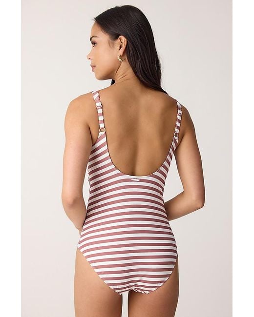 Sea Level Pink Scoop-Back One-Piece Swimsuit
