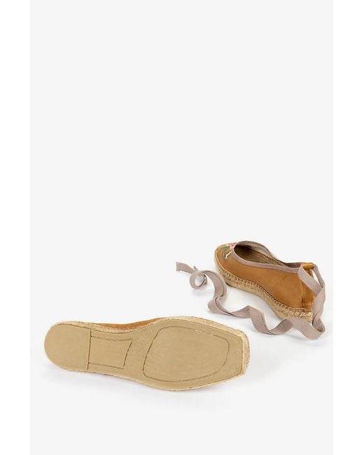 Penelope Chilvers White Allegra Embroidered Espadrilles