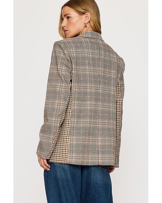 Maeve Gray Multi-Print Blazer