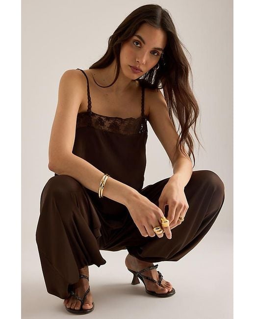 Bardot Brown Nikola Satin Balloon Trousers