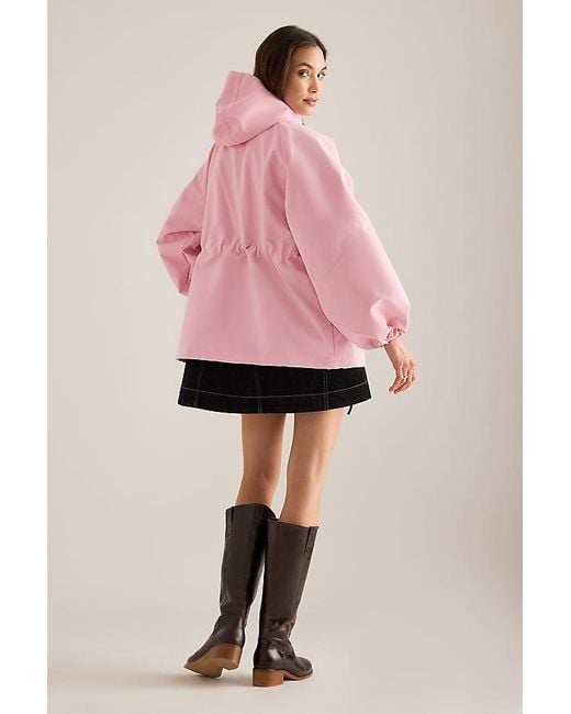 Damson Madder Pink Liu Check Raincoat
