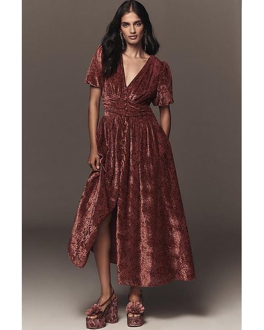 corset dress red Navy Blue Chenille Corset Dress