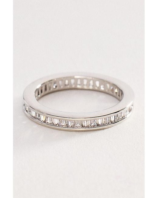 By Anthropologie Natural Angled Crystal Ring