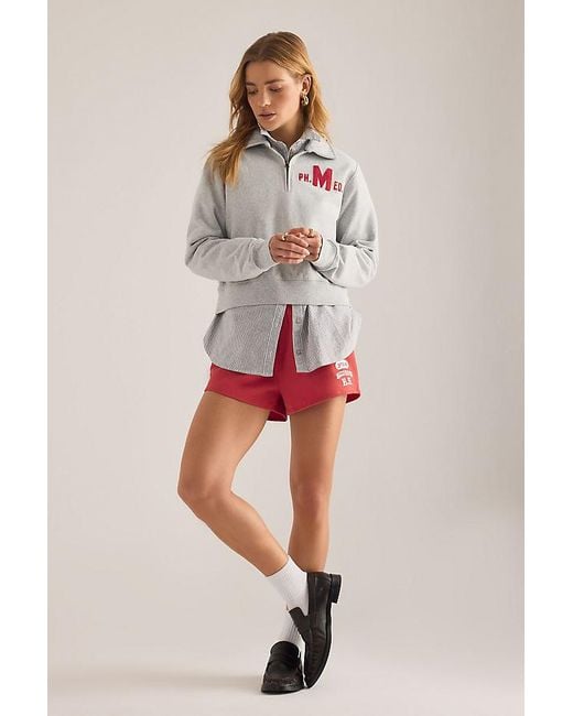 Champion Gray Half-Zip Sweatshirt
