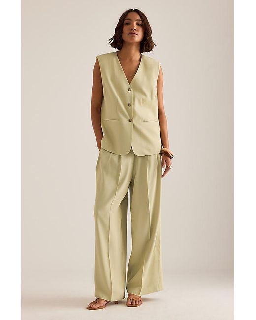 SELECTED Green Ellie V-Neck Waistcoat