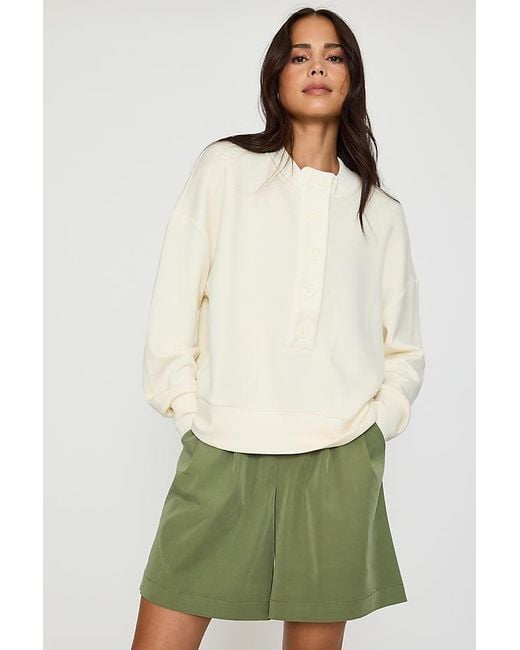 Varley Green Reena Button-Front Pullover