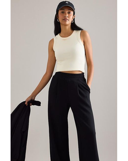Varley Blue The Extra Wide-Leg 32 Trousers