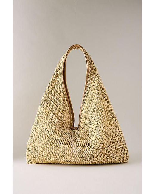 Dolce Vita Natural Missie Raffia Mesh Tote Bag