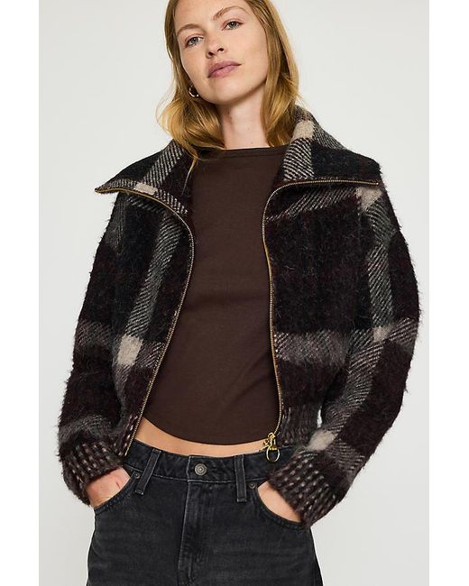 Barbour Black Carville Zip-Front Jumper