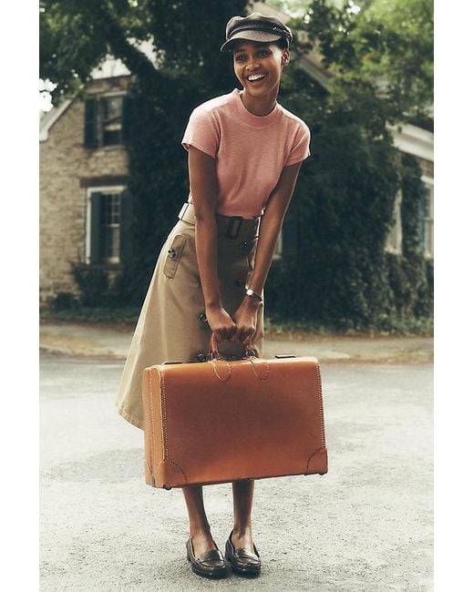 Pilcro Pink Cyris Cotton Modal Turtleneck T-Shirt