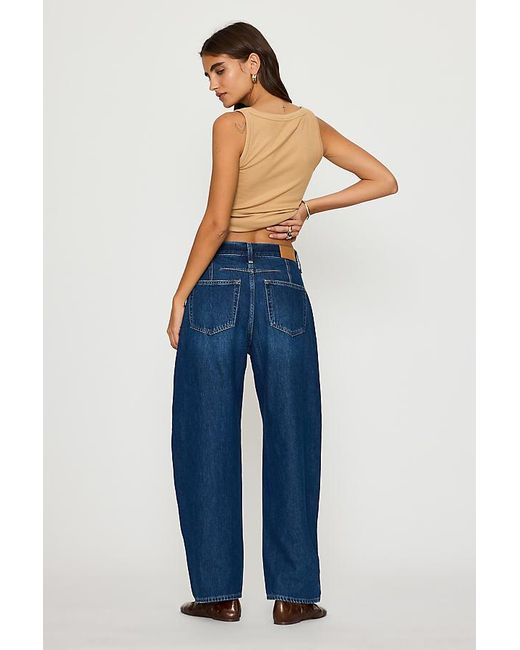 Pistola Blue Sacha High-Rise Barrel-Leg Jeans