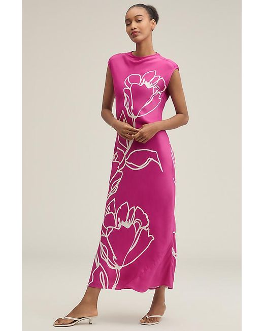 strapless open back dress Maeve Dress in Blush Linen  Of Her Own Kind