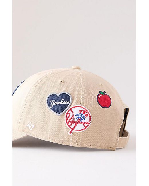 '47 Natural Yankees Badges Baseball Cap