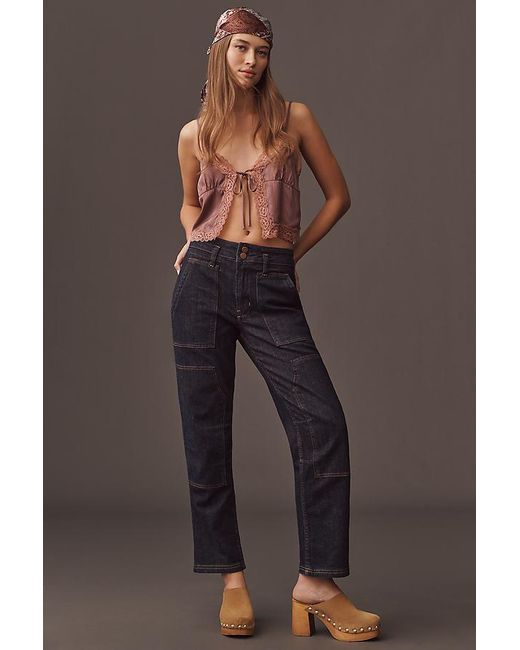 Pilcro Gray The Wanderer Mid-Rise Relaxed Jeans By