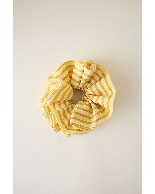 Anthropologie Metallic Stripe Oversized Scrunchie