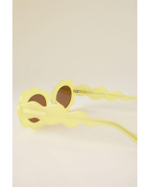 By Anthropologie Natural Bubble Acetate Sunglasses