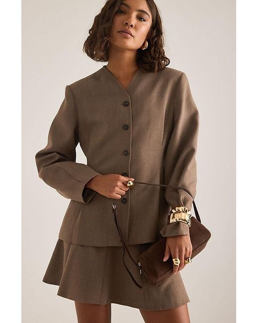 SELECTED Natural Louise Fitted Blazer