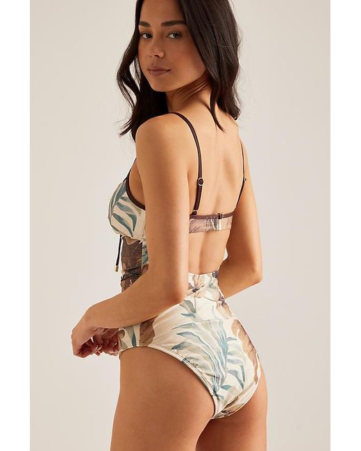 Peony Brown Solstice One-Piece Swimsuit