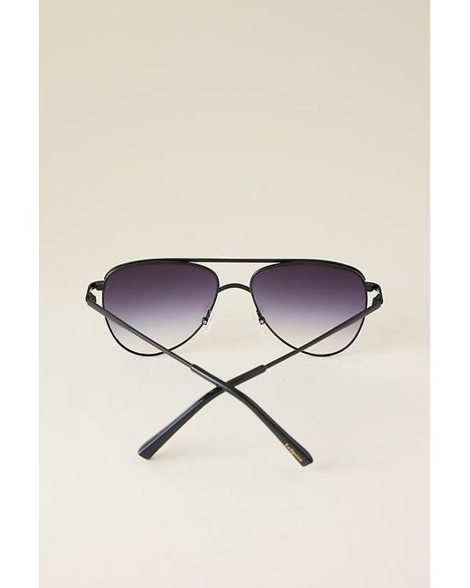 Le Specs Natural The Duke Aviator Sunglasses