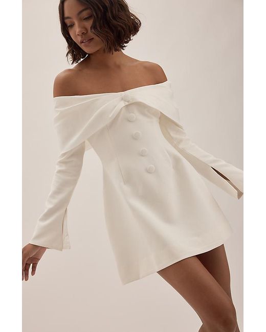Odd Muse Natural Bow Mini Dress