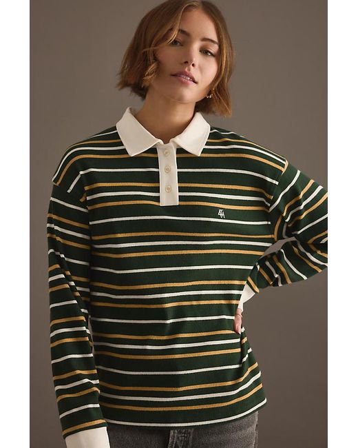 4th & Reckless Green Chelsea Rugby Top