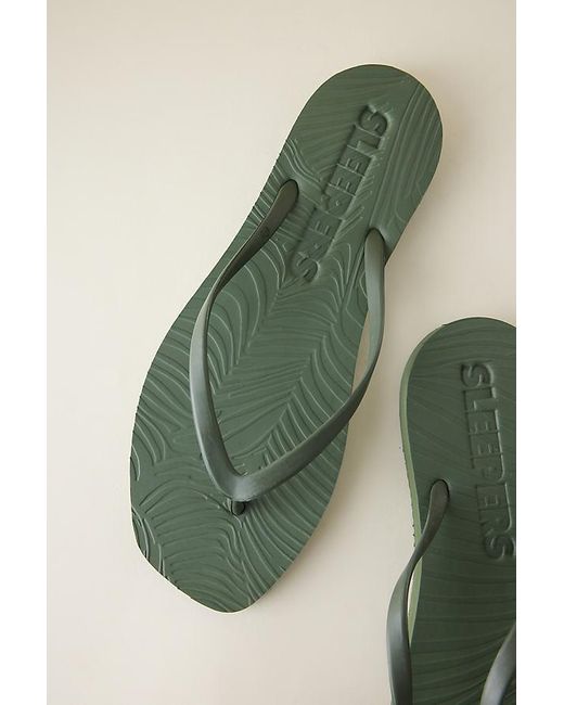 Sleeper Green Tapered Flip Flops