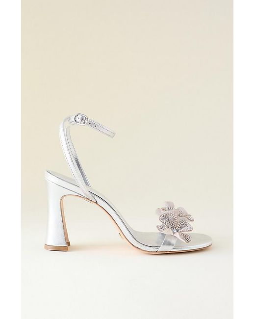 Vicenza Natural Flower Block Heels
