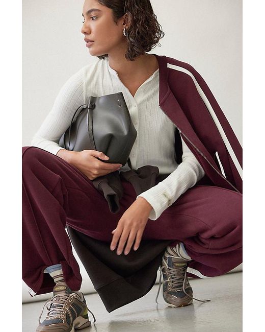 4th & Reckless Red Anna Maria Zip Bomber Jacket