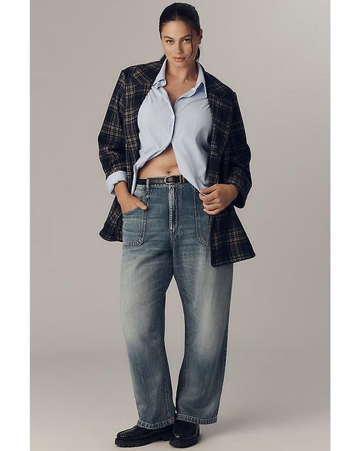 Pilcro Blue The Jenna Mid-Rise Relaxed Jeans By