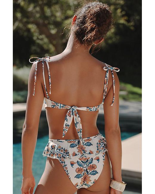 Montce Blue Tamarindo Ruffle Bikini Bottoms