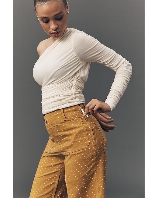 Maeve Gray The Colette Crop High-Rise Wide-Leg Trousers By Adaptive Edition