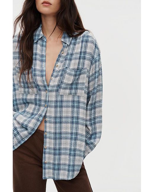 Pilcro Black The Hadley Relaxed Buttondown Shirt By U200B