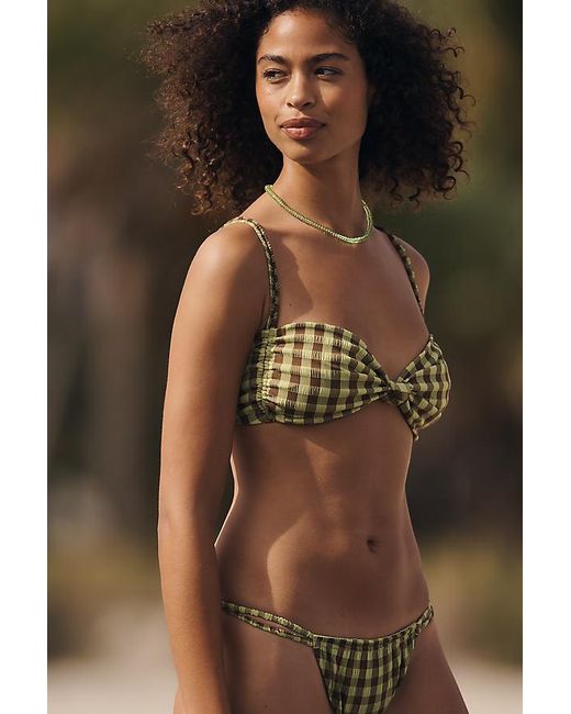 Wild Lovers Green Cabana Bikini Top
