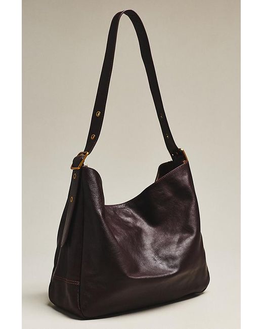 Anthropologie Black By Hatton Leather Large Shoulder Bag