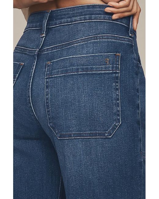 Pilcro Black The Rylan Relaxed High-Rise Flare Jeans By