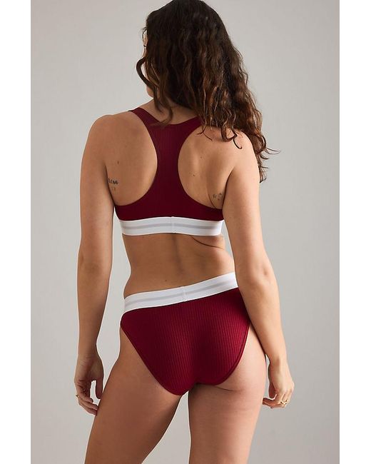 Calvin Klein Red Cotton Bikini Briefs