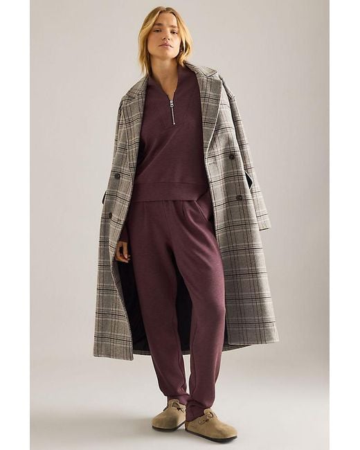Varley Purple Davidson Half-Zip Sweatshirt