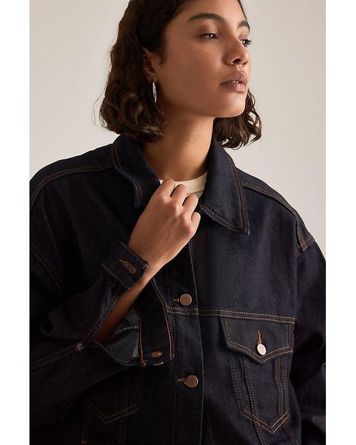 Pilcro Blue Weston Trucker Denim Jacket
