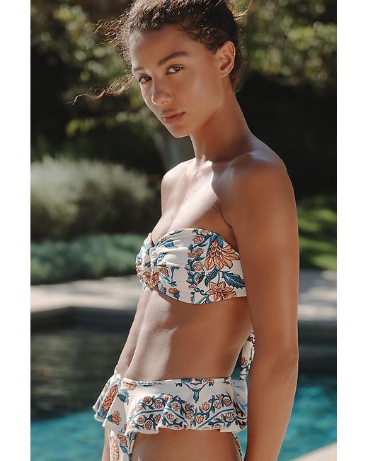 Montce Black Tori Ties Bandeau Bikini Top