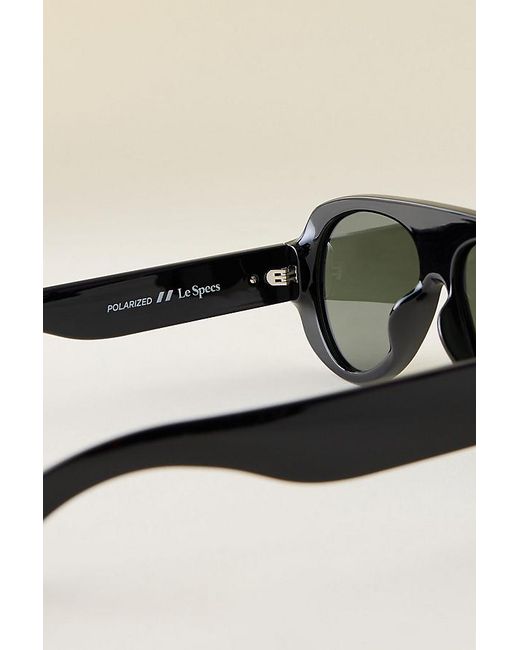 Le Specs Green Dream Boat Oversized Aviator Sunglasses