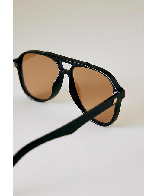 Le Specs Natural Tragic Magic Aviator Sunglasses