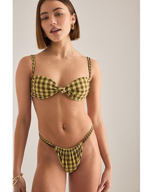 Wild Lovers Green Cabana Bikini Top