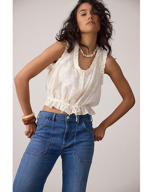 Pilcro Black The Rylan Relaxed High-Rise Flare Jeans By