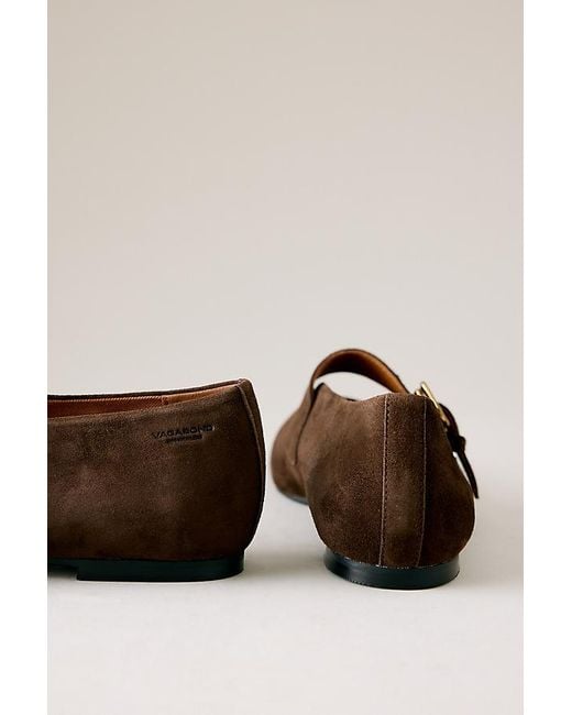 Vagabond Brown Vagabond Aleya Buckle Ballet Flats