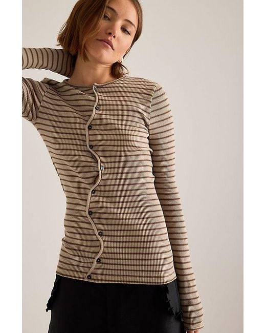 OperaSPORT Brown Claire Seamless Cardigan